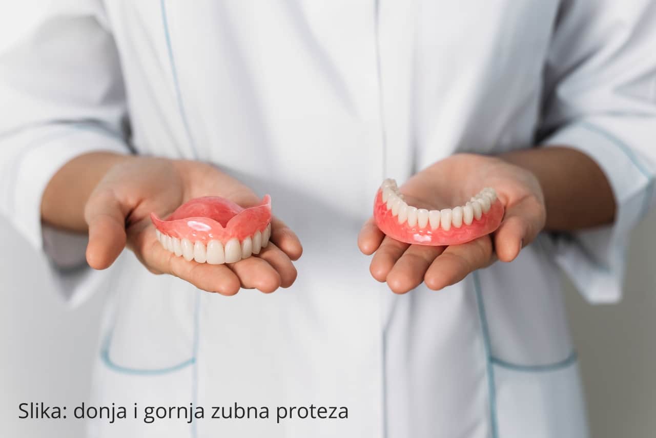 donja i gornja zubna proteza